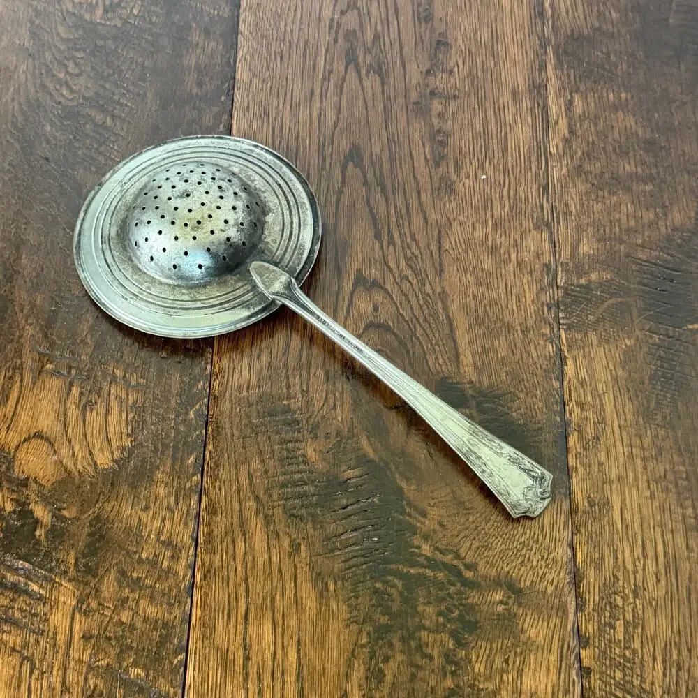 Vintage Veribest Silver Plated English Style Tea Strainer Spoon